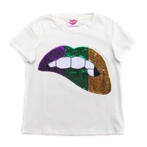 Sparkle City Mardi Gras Grin Top